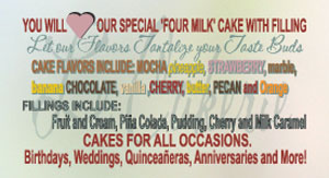 cake decorating business card back