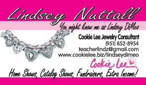 Cookie Lee Business Card Front Design