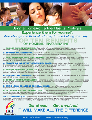 HomeAid brochure flyer
