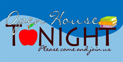 Open House 2 foot by 4 foot banner