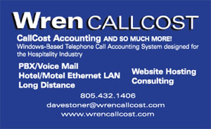 Wrent CallCost business card back